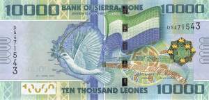 Sierra Leone p33a 10000 Leones 2010